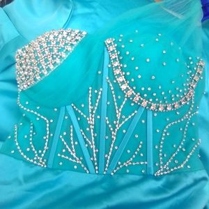 Sea AquaGreen Mermaid Long Dress